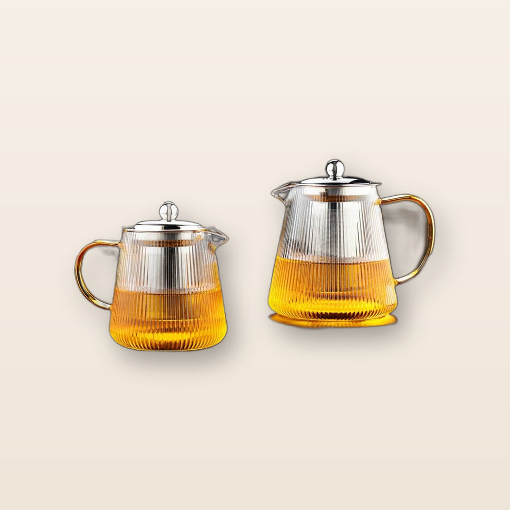Glass teapot with infuser by Glow Ritual