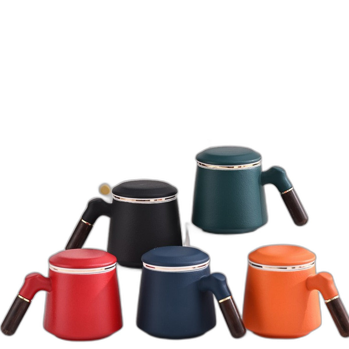 Ceramic tea mug with infuser by Glow Ritual