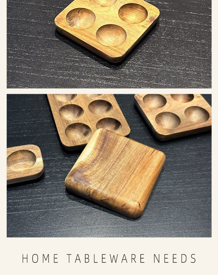 Acacia wood egg tray by Glow Ritual