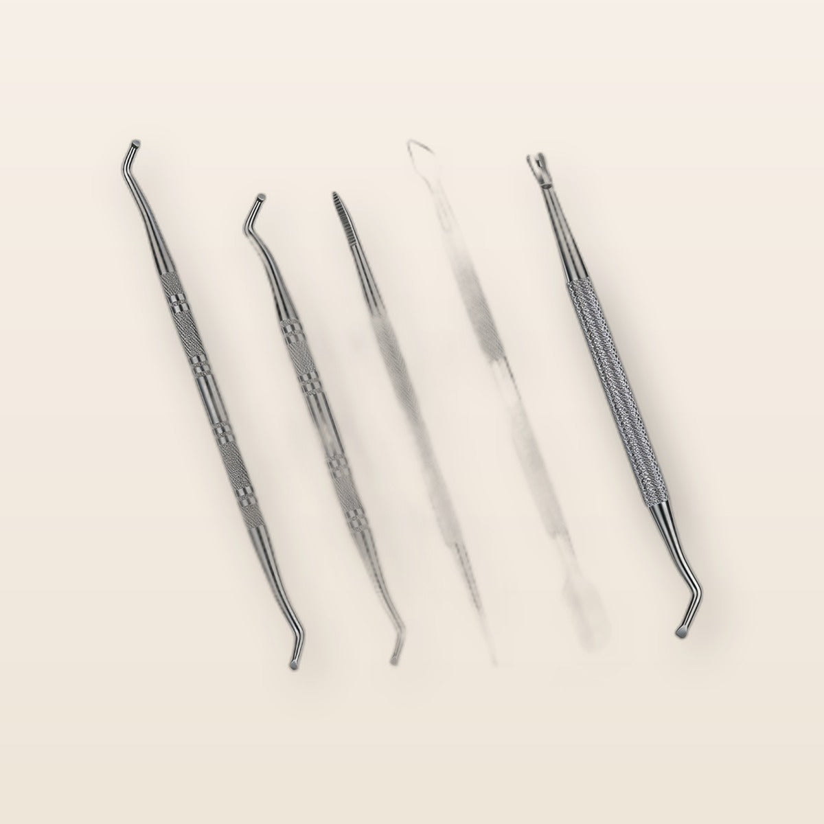 Stainless steel cuticle pusher set by Glow Ritual