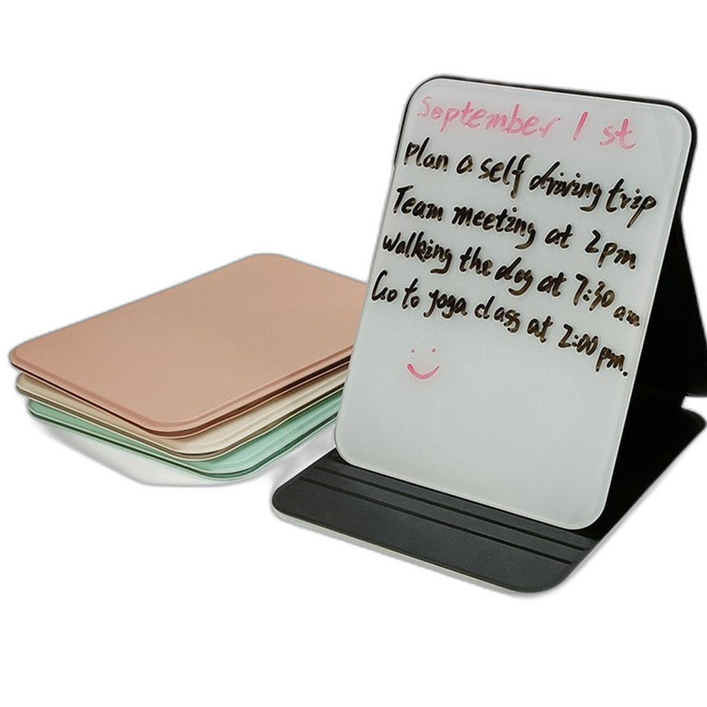 Desktop glass whiteboard by Glow Ritual