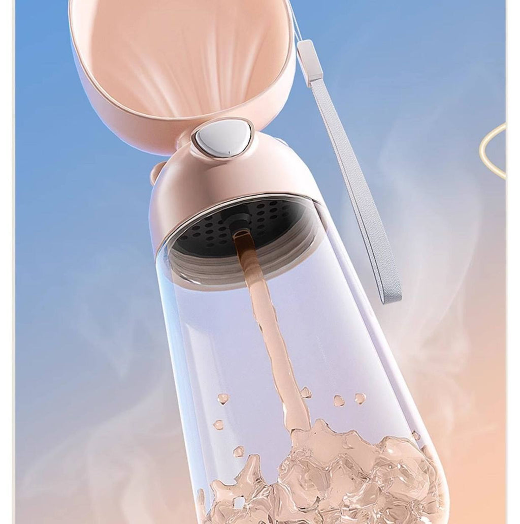 Portable pet water bottle by Glow Ritual