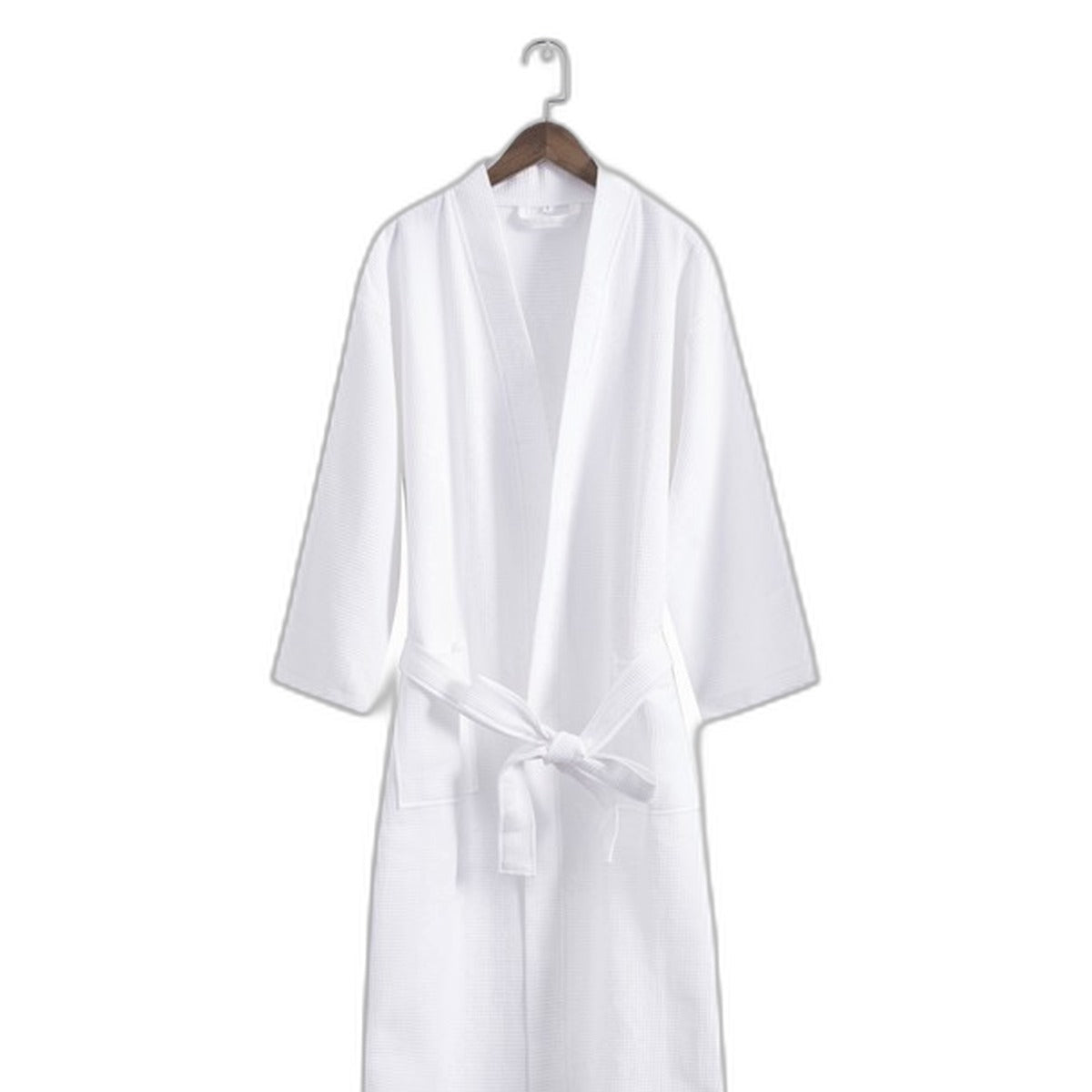 Cotton waffle spa bathrobe by Glow Ritual