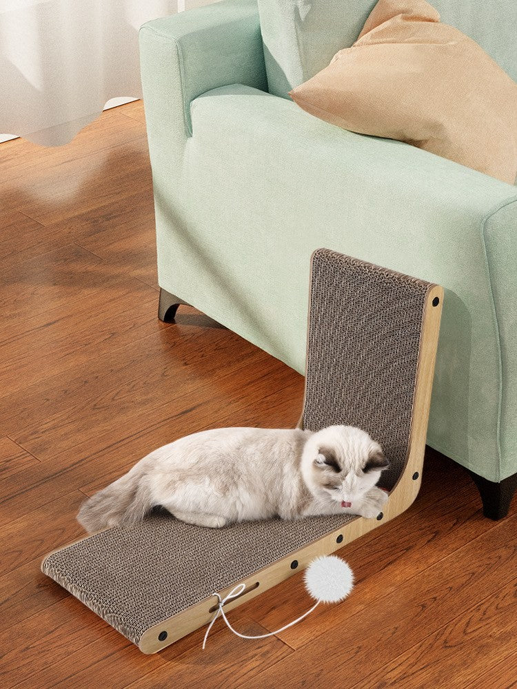 L-shaped cat scratcher by Glow Ritual