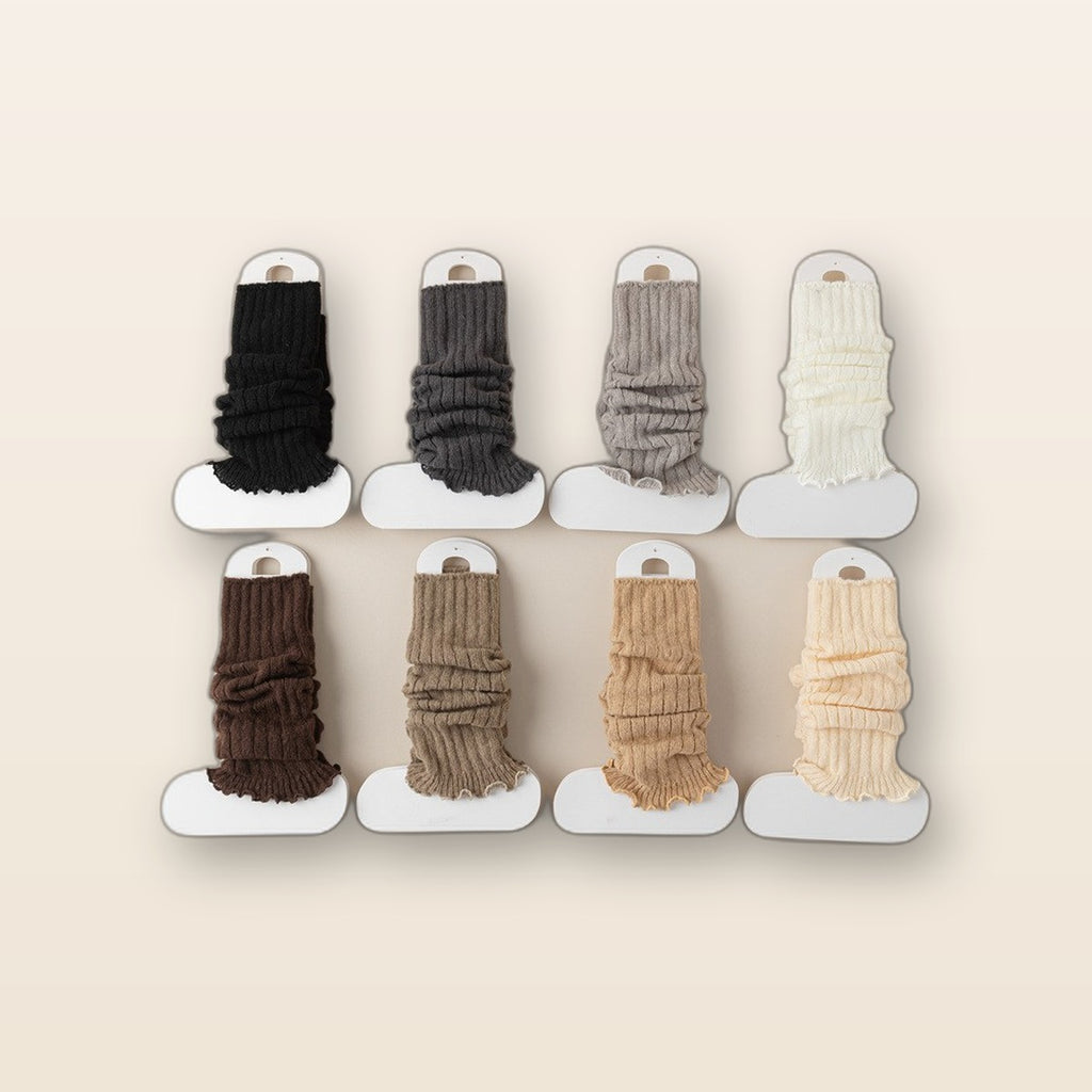 Women's thick knit leg warmers by Glow Ritual