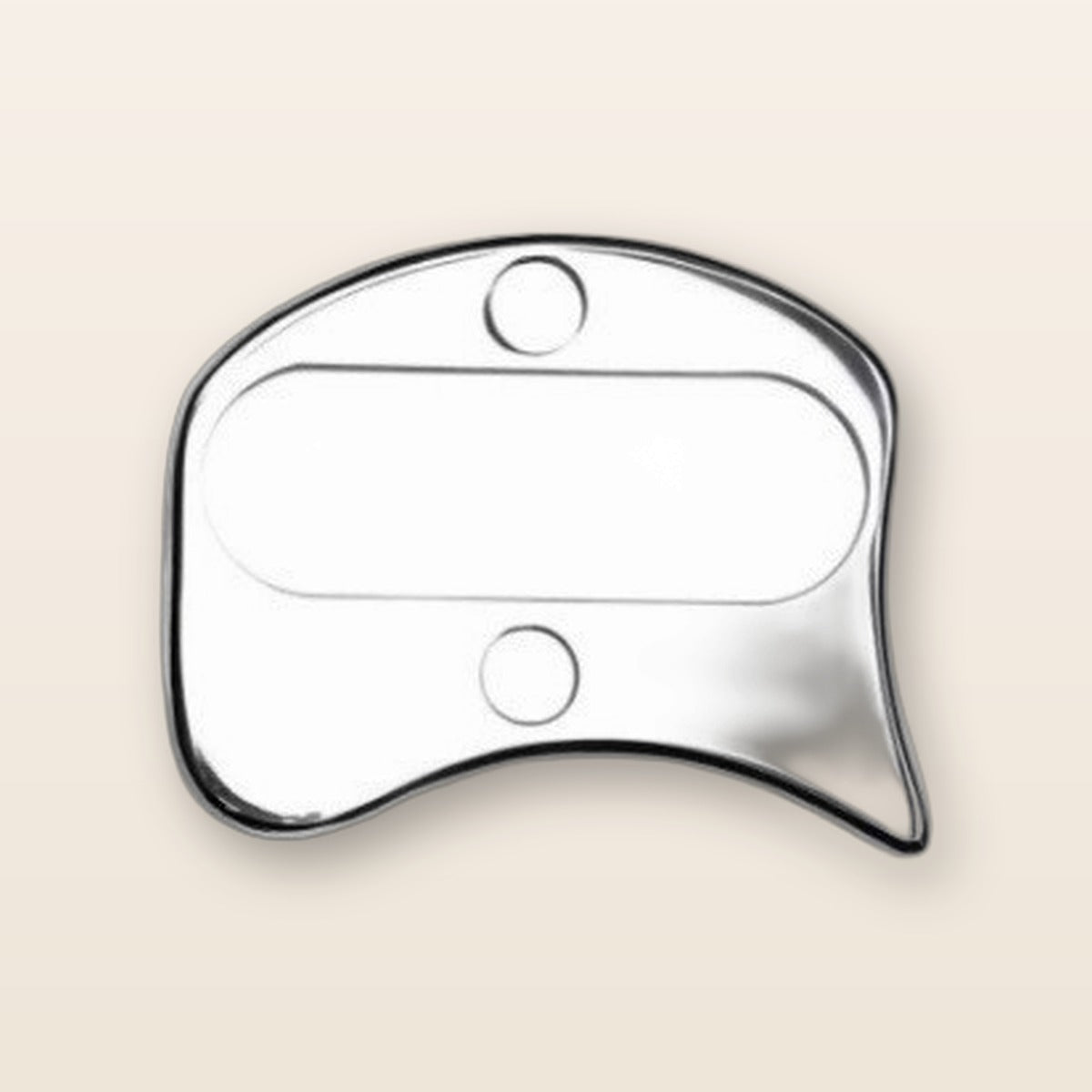 Stainless steel gua sha body tool by Glow Ritual