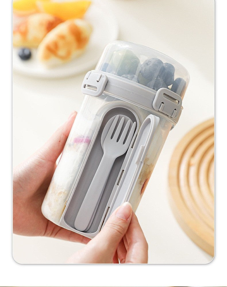 Salad container with fork by Glow Ritual