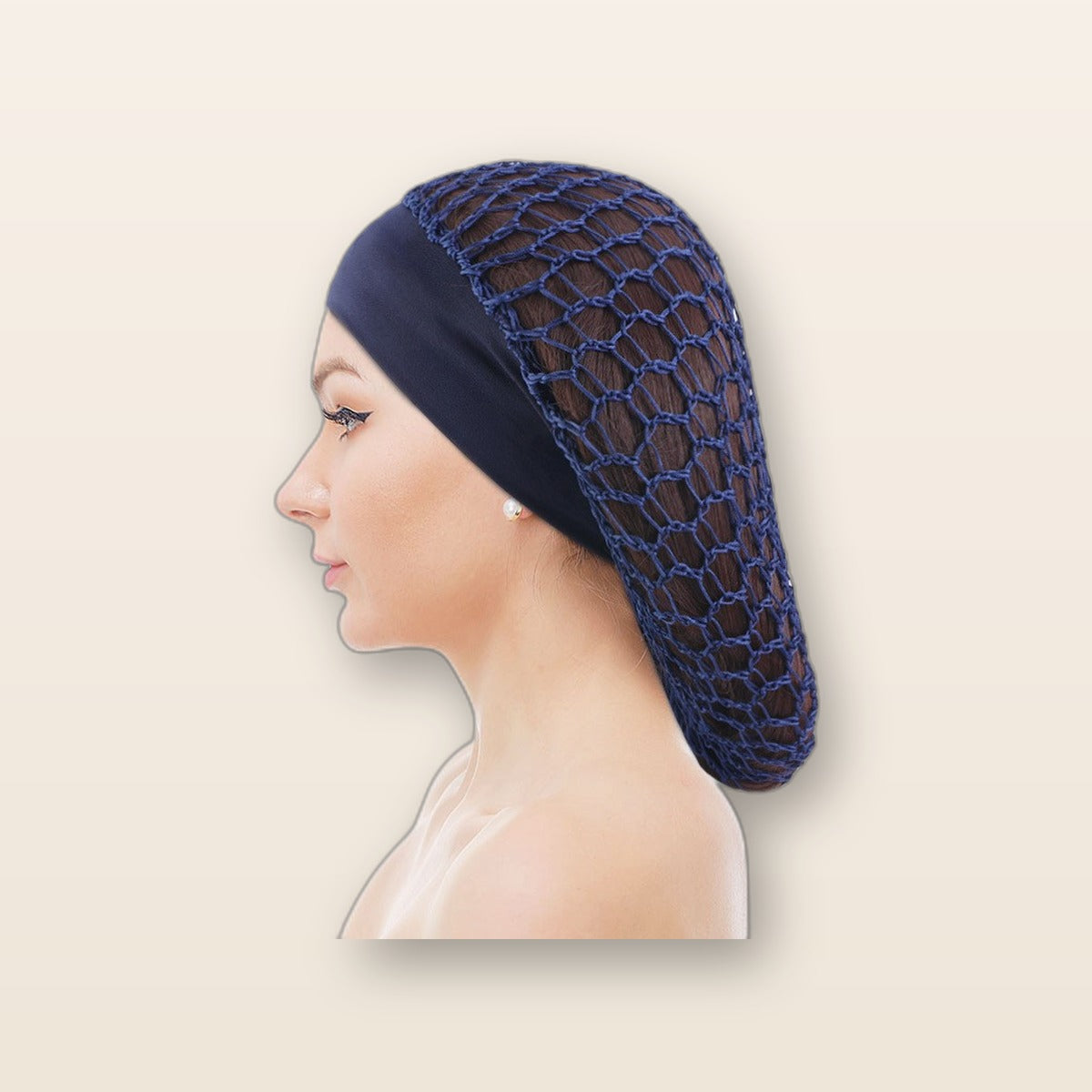 Crochet hair snood net by Glow Ritual