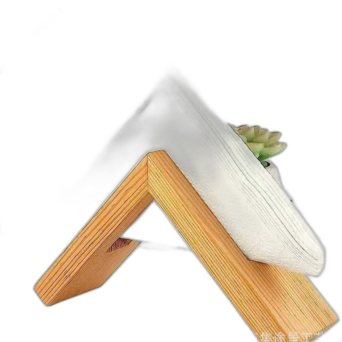 Upright wooden napkin holder by Glow Ritual