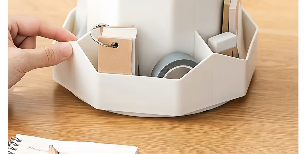 Rotating desk organizer by Glow Ritual