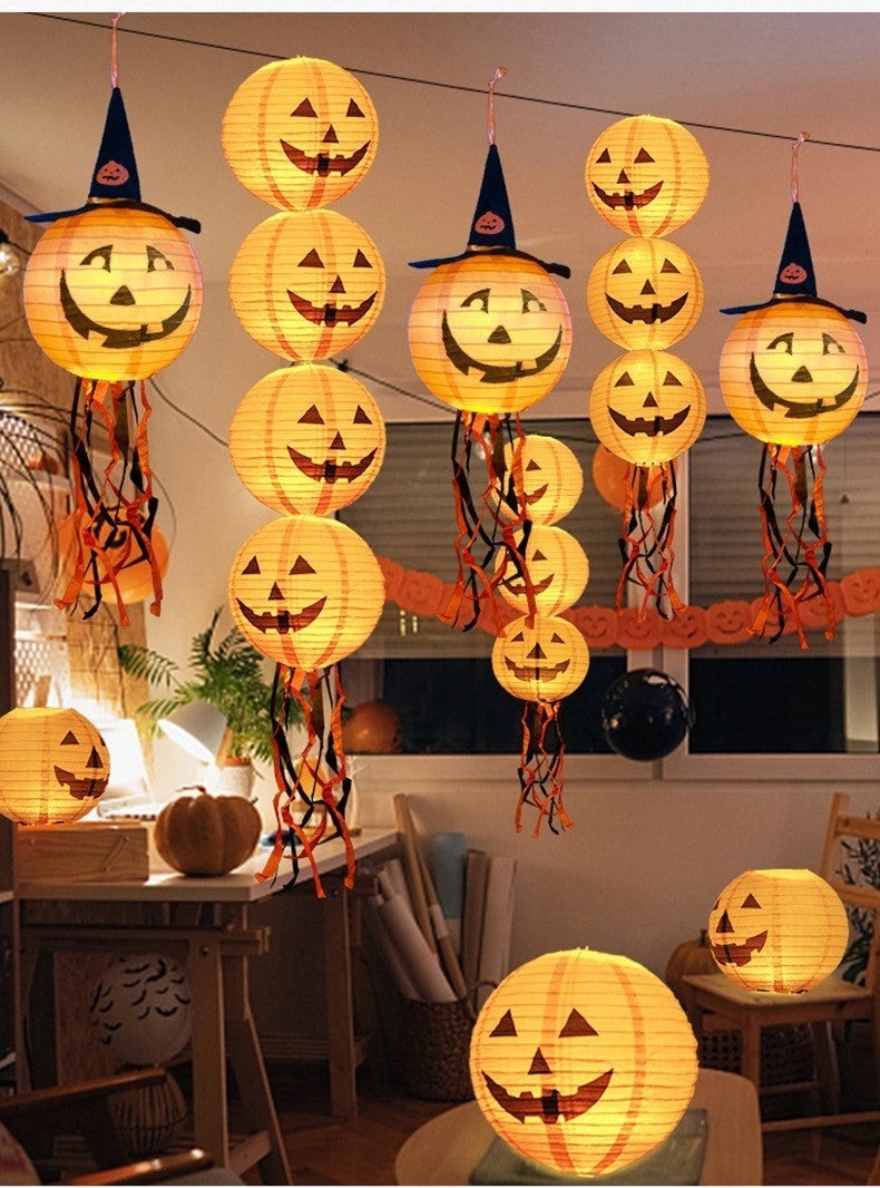 Pumpkin paper lanterns by Glow Ritual