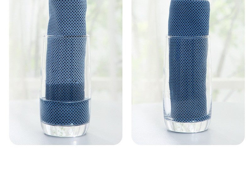 Instant cooling microfiber towel by Glow Ritual