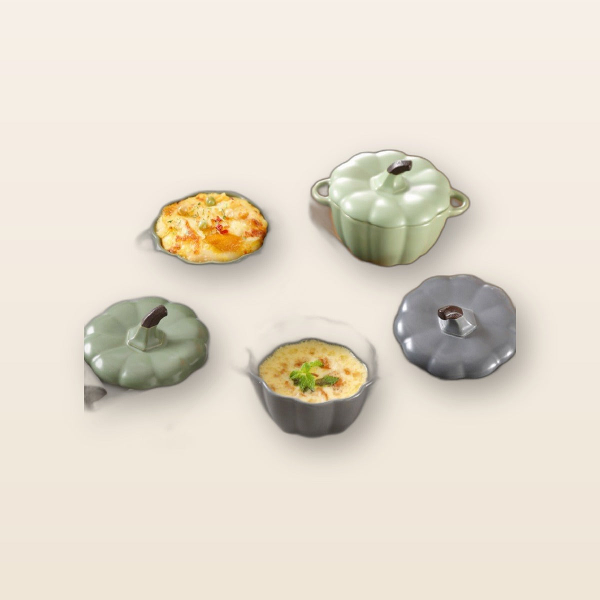 Pumpkin soup bowl with lid by Glow Ritual