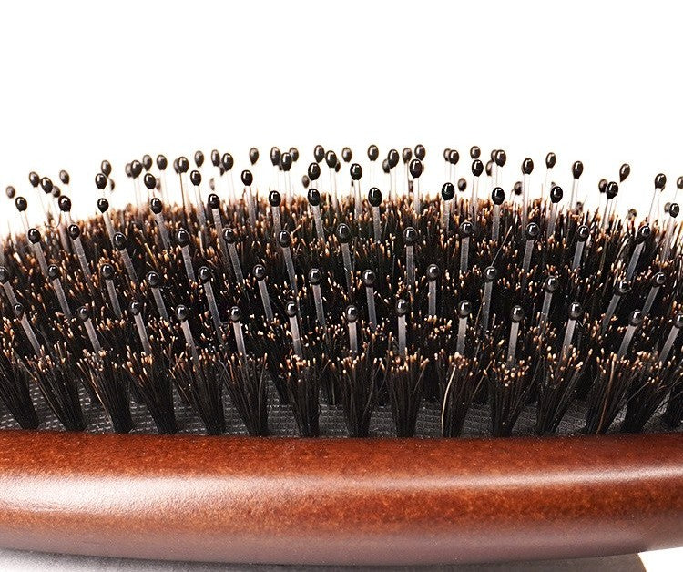 Boar bristle beech wood hair brush by Glow Ritual