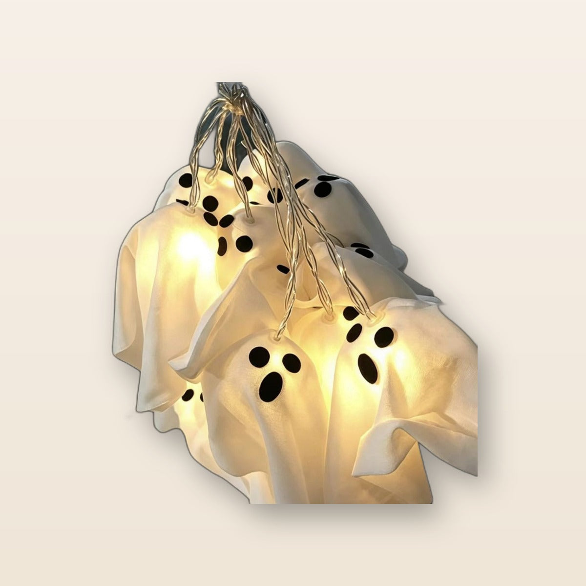 Ghost string lights by Glow Ritual