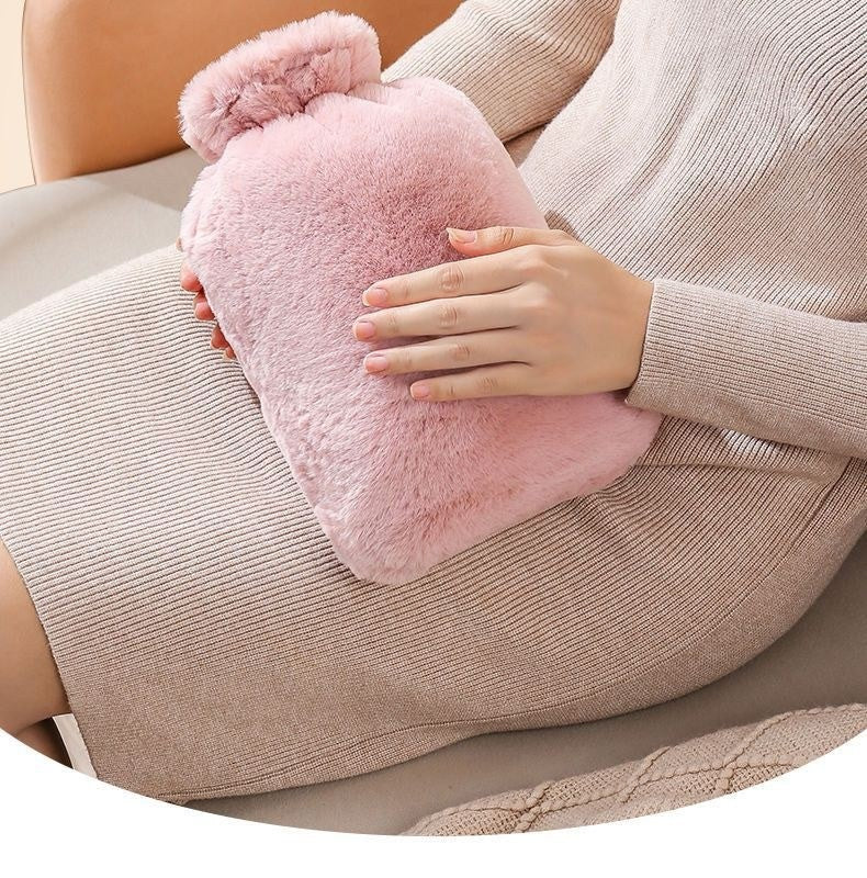 Plush hot water bottle by Glow Ritual