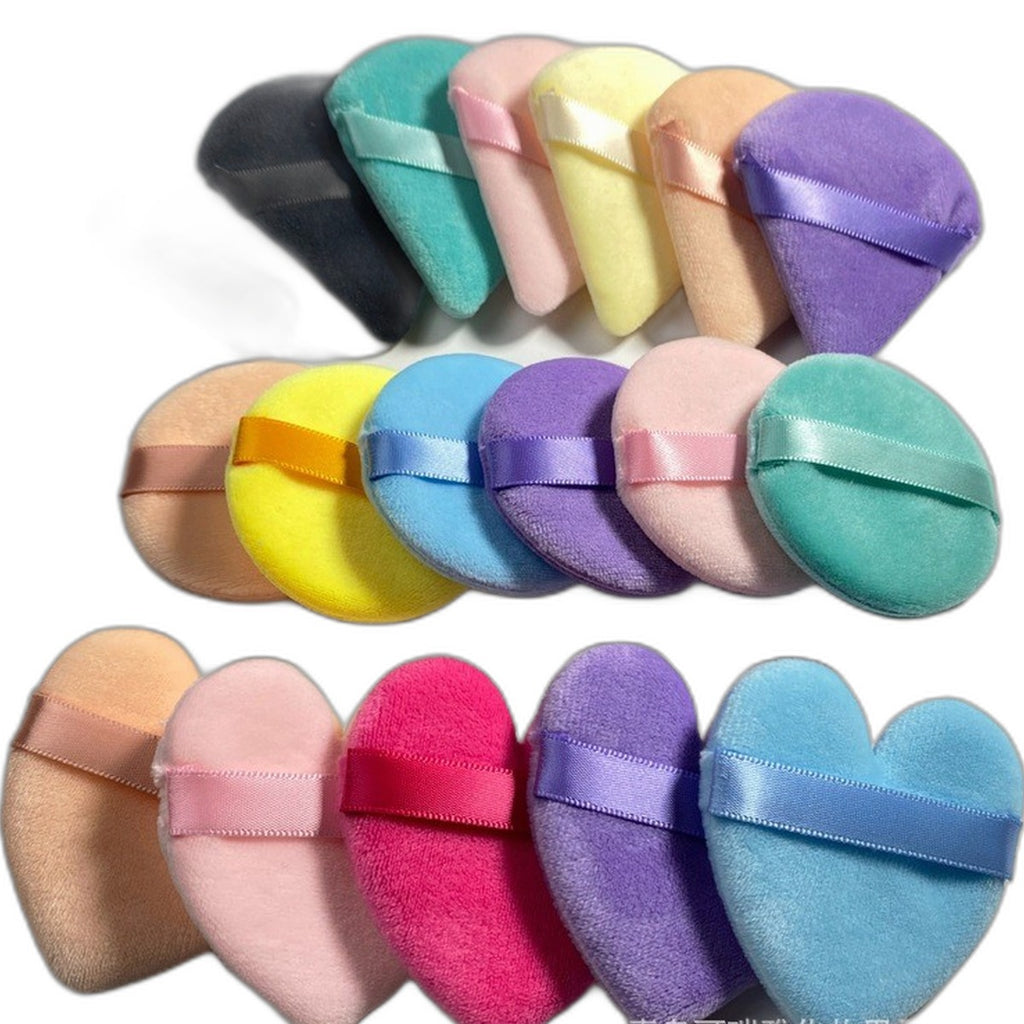 Velour triangle powder puff set by Glow Ritual