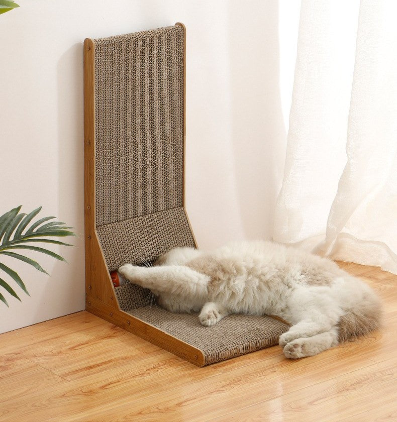 L-shaped cat scratcher by Glow Ritual