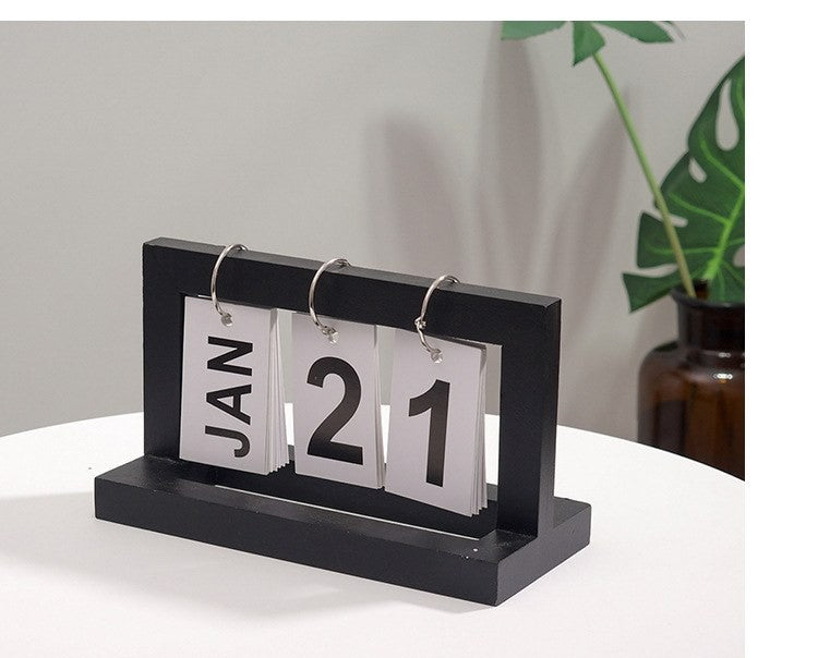 Wooden perpetual calendar by Glow Ritual