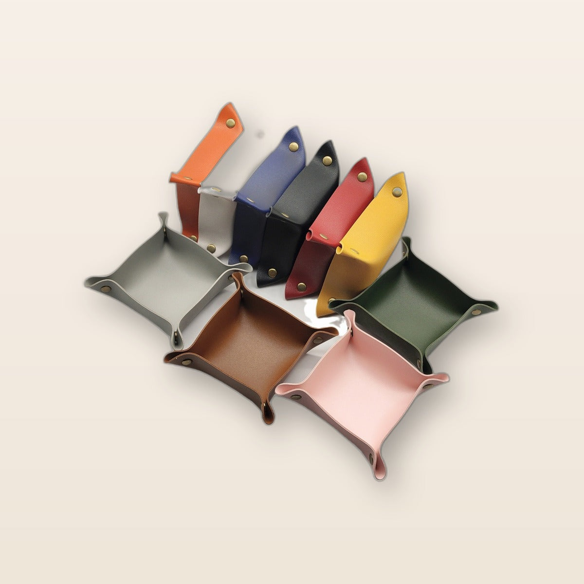 Leather valet catchall tray by Glow Ritual