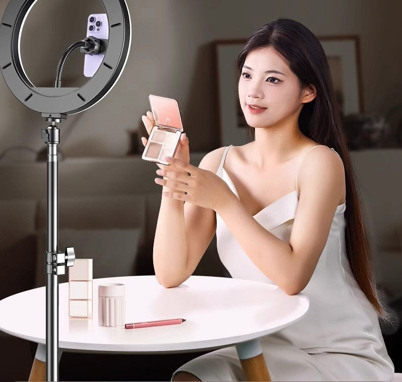 10-inch desk ring light with tripod by Glow Ritual