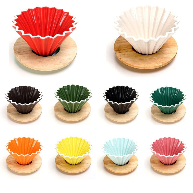 Ceramic pour-over coffee dripper by Glow Ritual