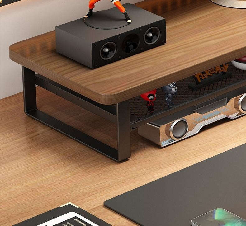 Monitor stand with drawer by Glow Ritual
