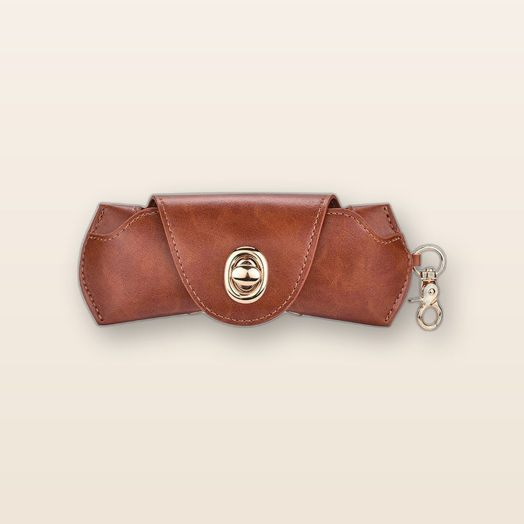 Leather sunglasses case by Glow Ritual