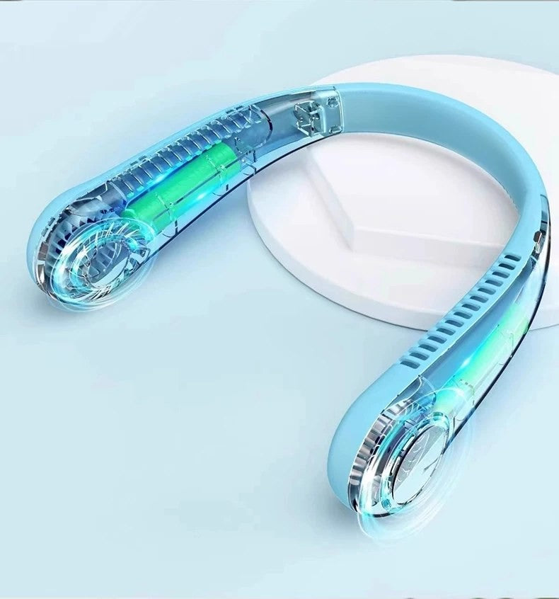 Bladeless neck fan by Glow Ritual