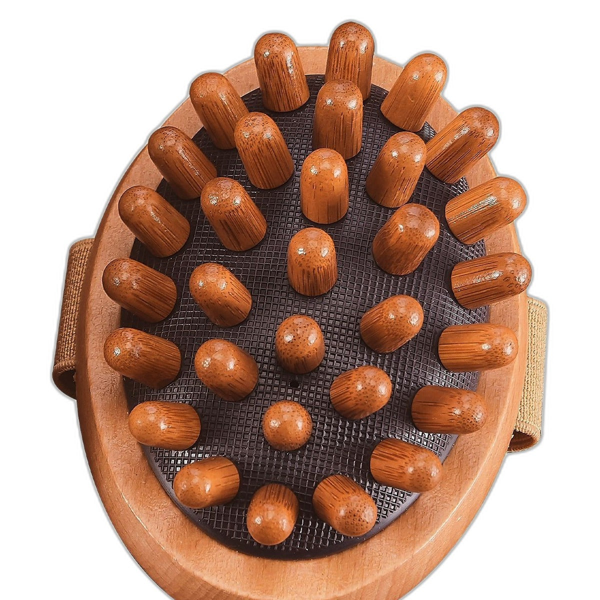 Beech wood body massage brush by Glow Ritual