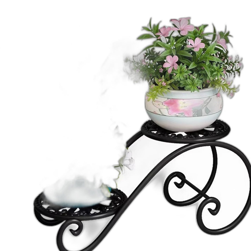 2-tier metal plant stand by Glow Ritual