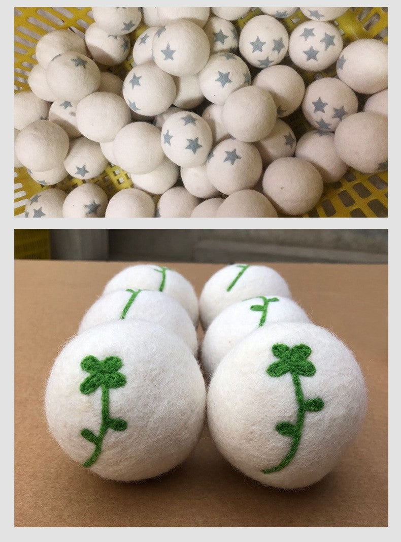 Wool dryer balls by Glow Ritual