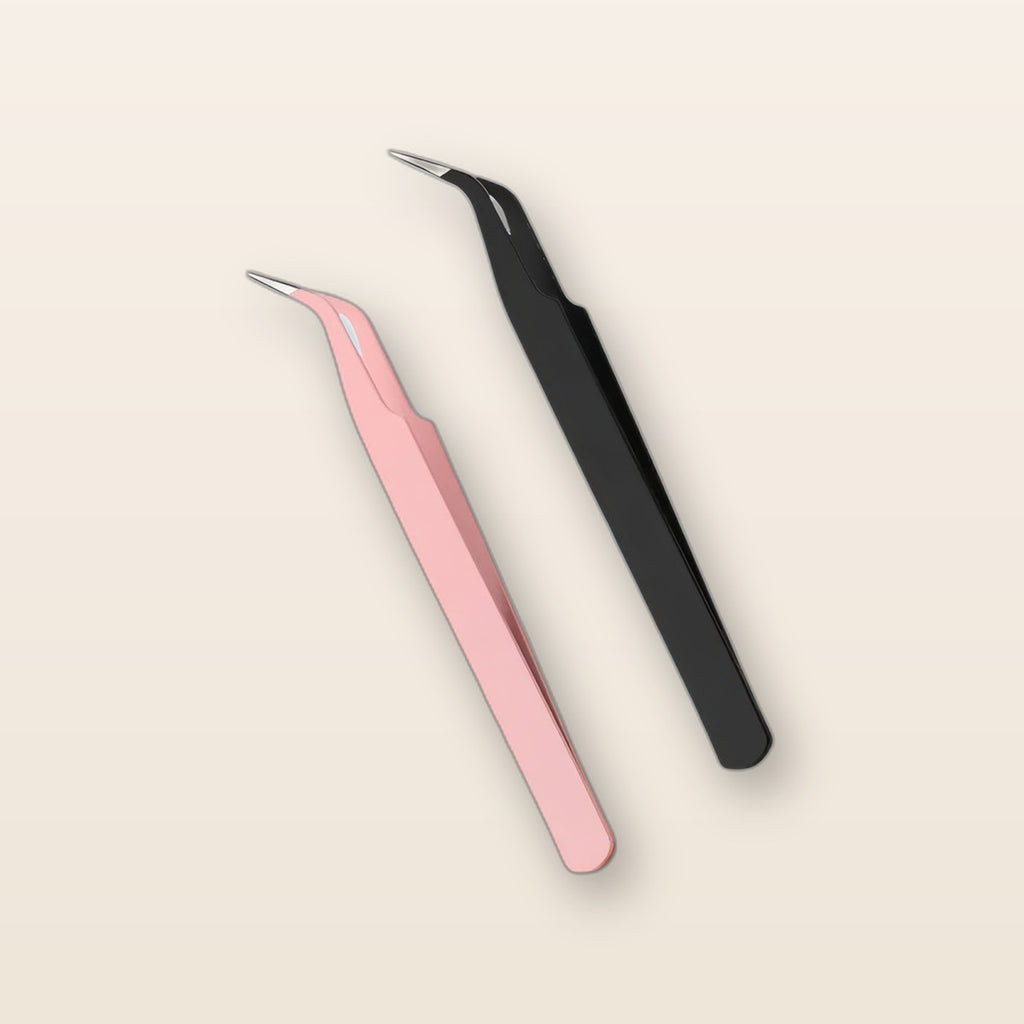 Curved lash applicator tweezers by Glow Ritual