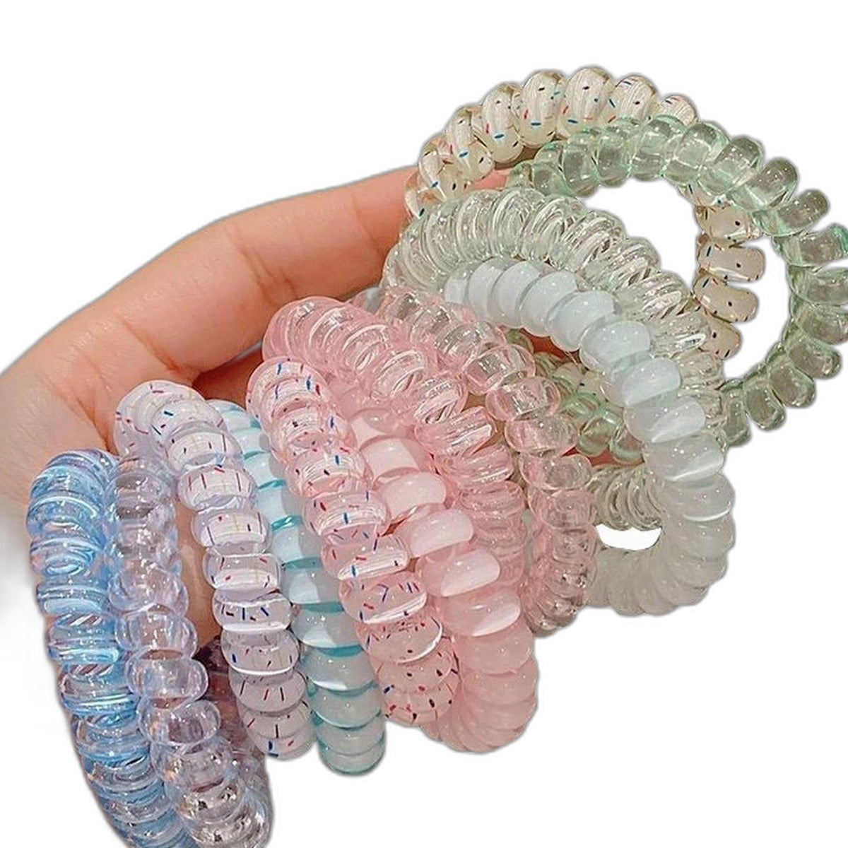 Spiral coil hair ties by Glow Ritual