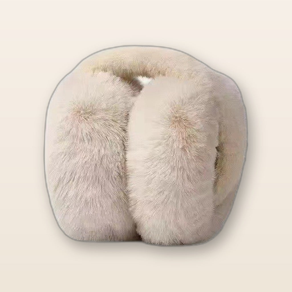 Plush foldable ear muffs by Glow Ritual