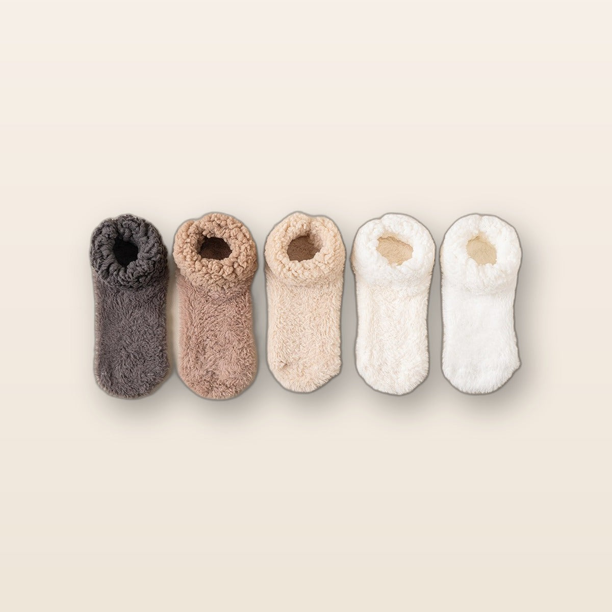 Fuzzy non-slip grip slipper socks by Glow Ritual