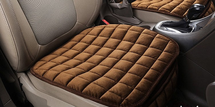 Plush car seat cushion by Glow Ritual