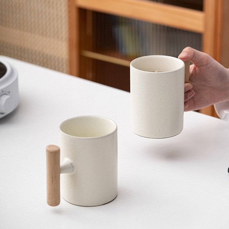 Stoneware gold rim mug by Glow Ritual