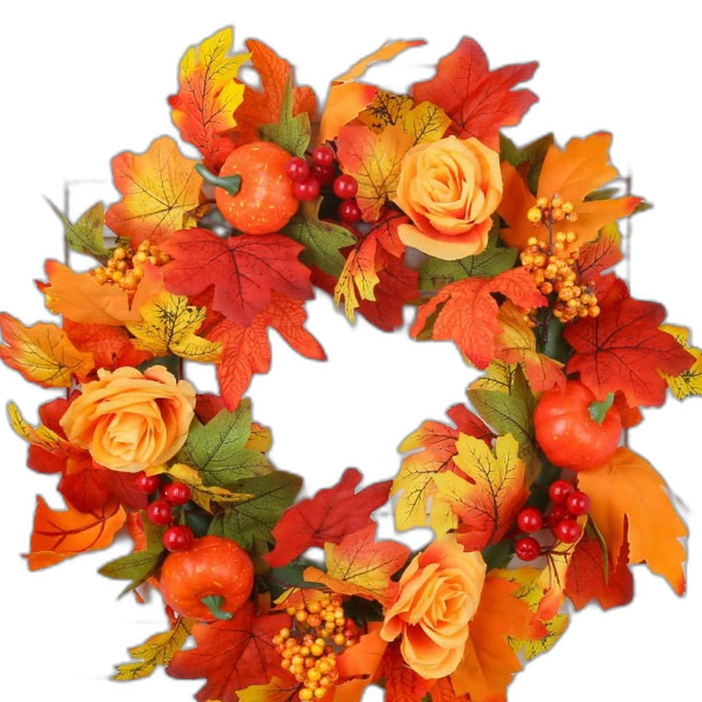 Fall maple wreath by Glow Ritual
