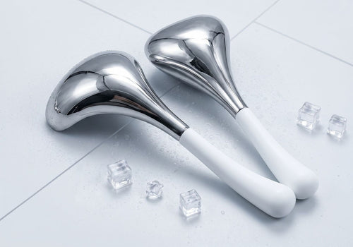 Stainless steel cryo ice globes by Glow Ritual