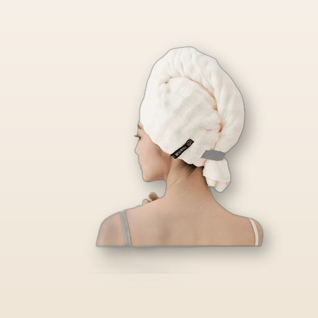 Microfiber hair towel wrap by Glow Ritual
