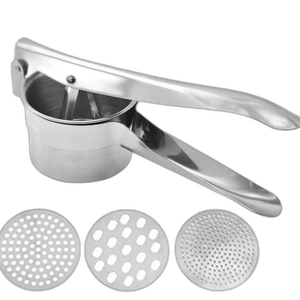 Stainless steel potato ricer by Glow Ritual