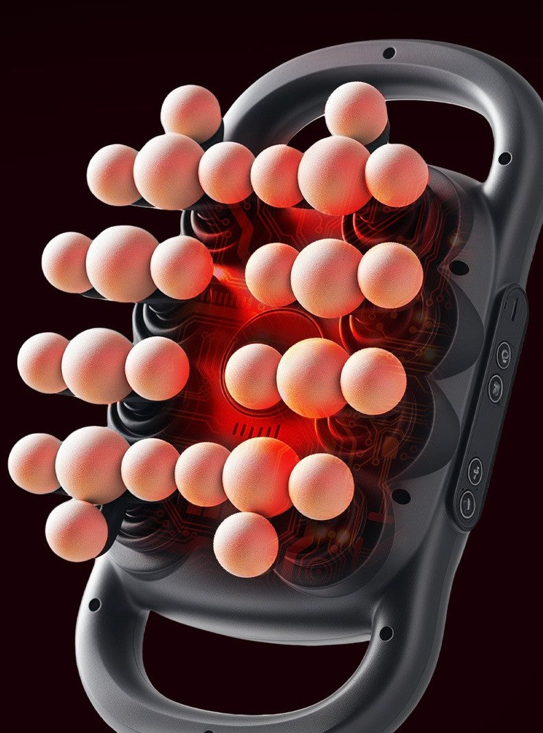 16-head percussion massage gun by Glow Ritual