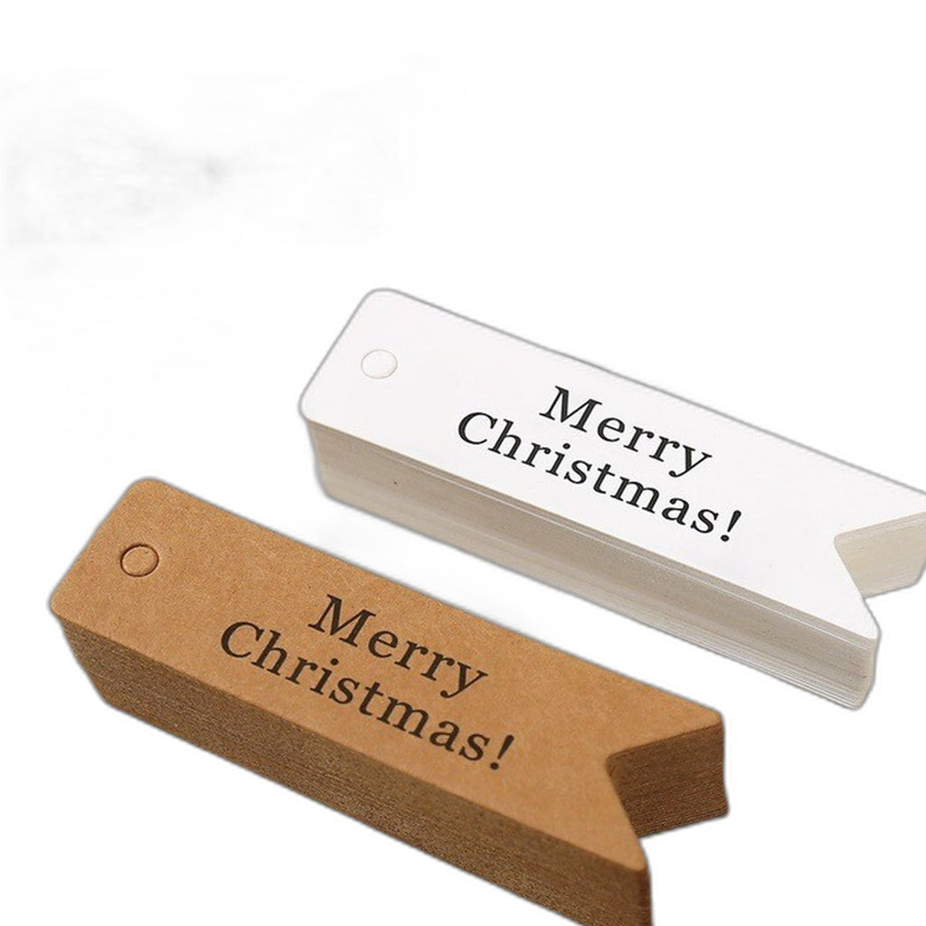 Merry Christmas kraft gift tags by Glow Ritual