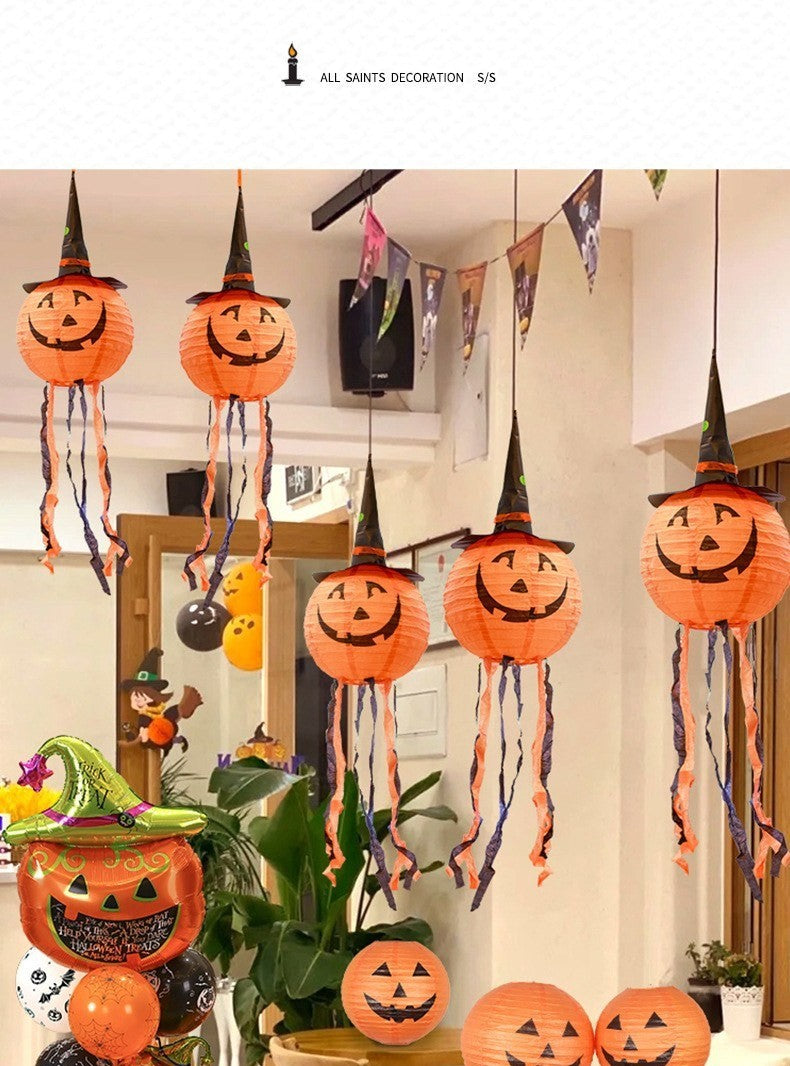 Pumpkin paper lanterns by Glow Ritual