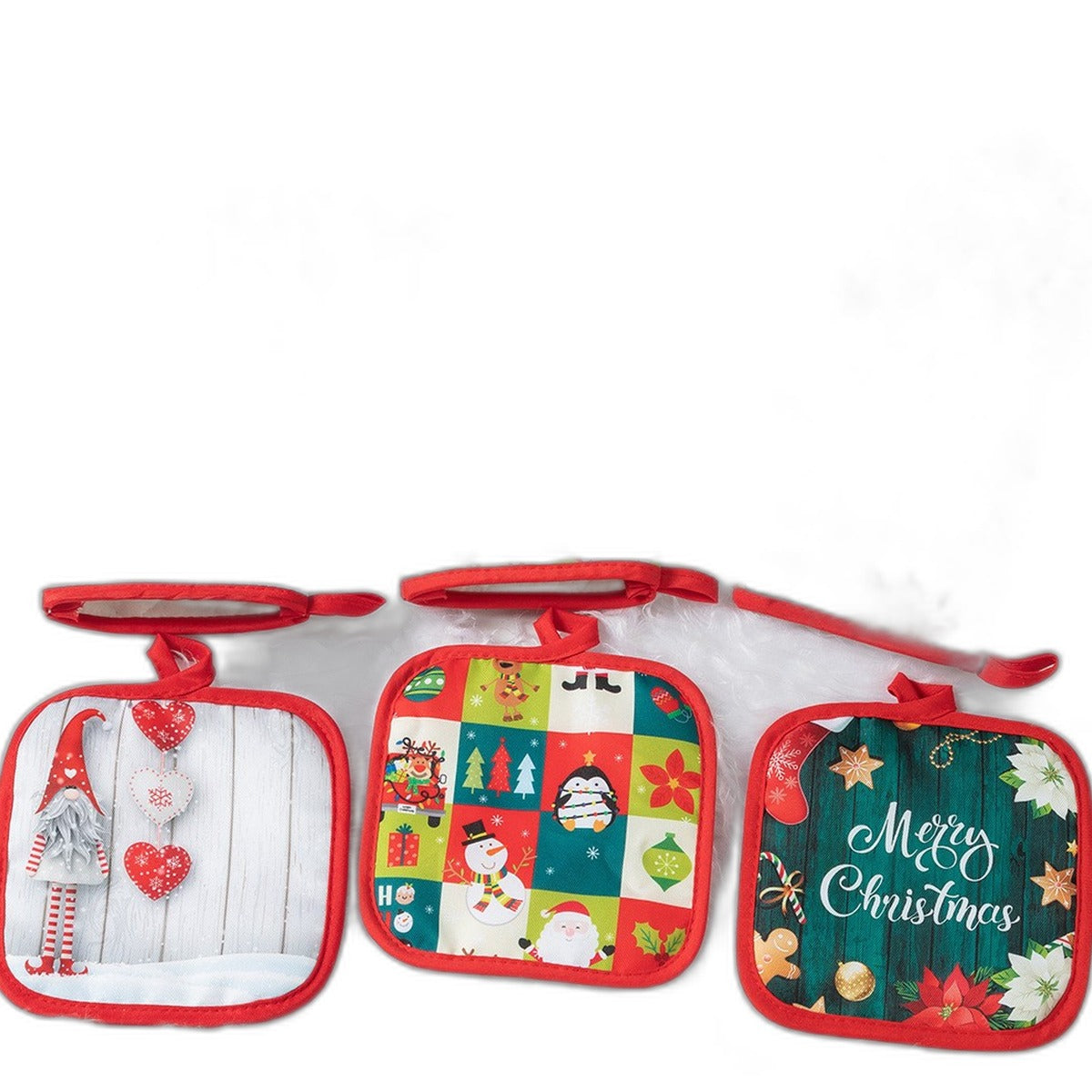 Christmas oven mitts set by Glow Ritual