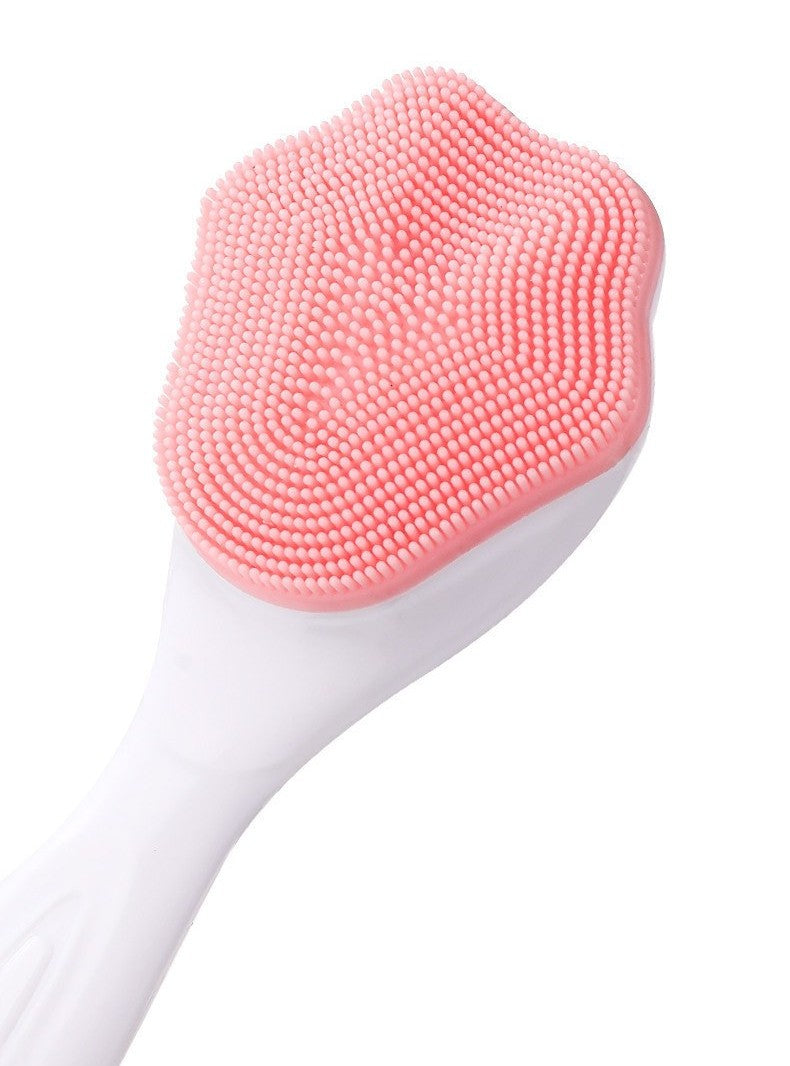 Soft silicone facial cleansing brush by Glow Ritual