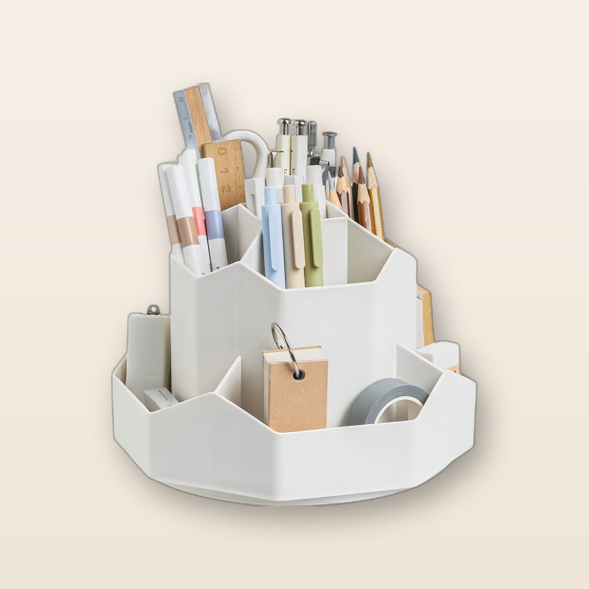 Rotating desk organizer by Glow Ritual