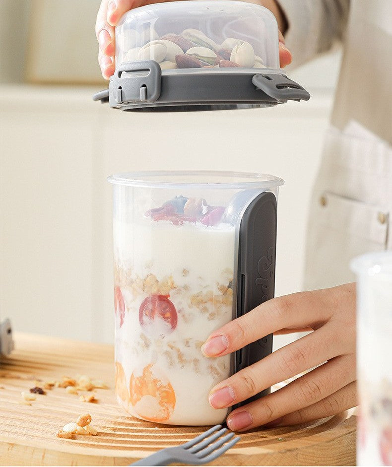 Salad container with fork by Glow Ritual