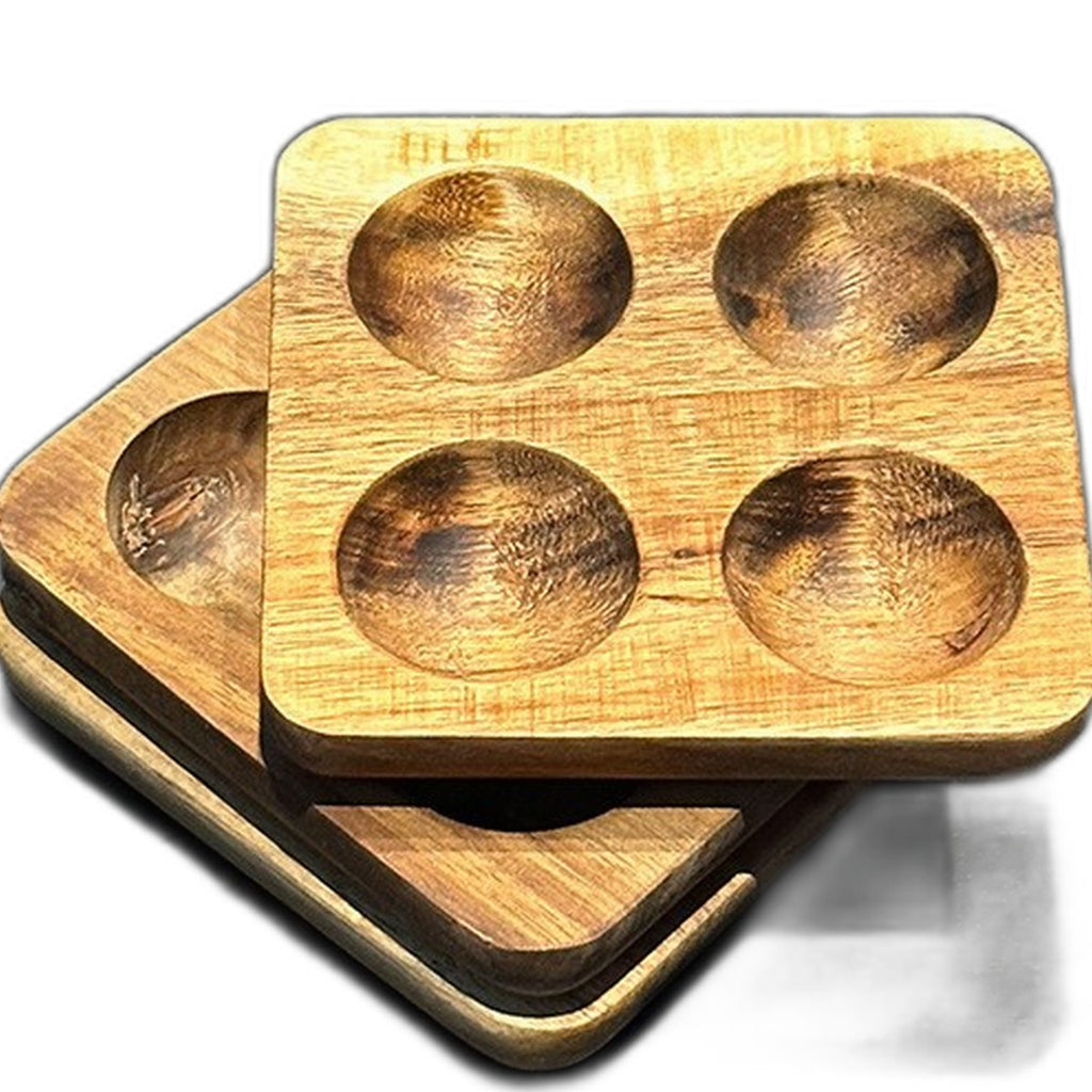 Acacia wood egg tray by Glow Ritual